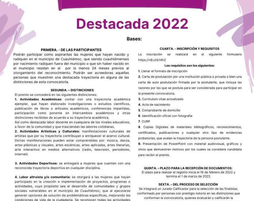 CUAUHTEMENSE DESTACADA 2022