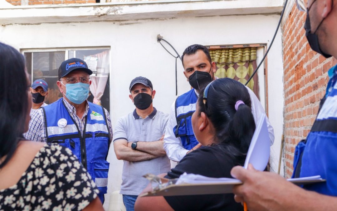 Visitan y apoyan más de 50 hogares en condiciones vulnerables, en Cuauhtémoc