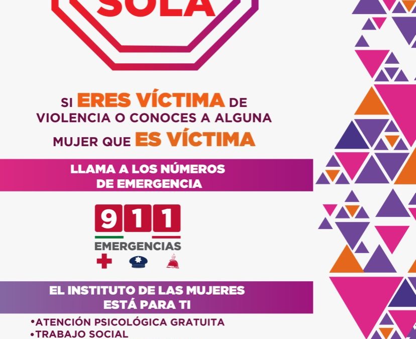 IMMujeres inicia campaña “No estás sola”, en Cuauhtémoc