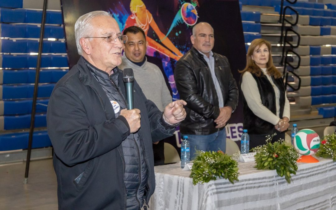 Alcalde de Cuauhtémoc inaugura torneo de volibol, de los Juegos Estatales Conade 2023