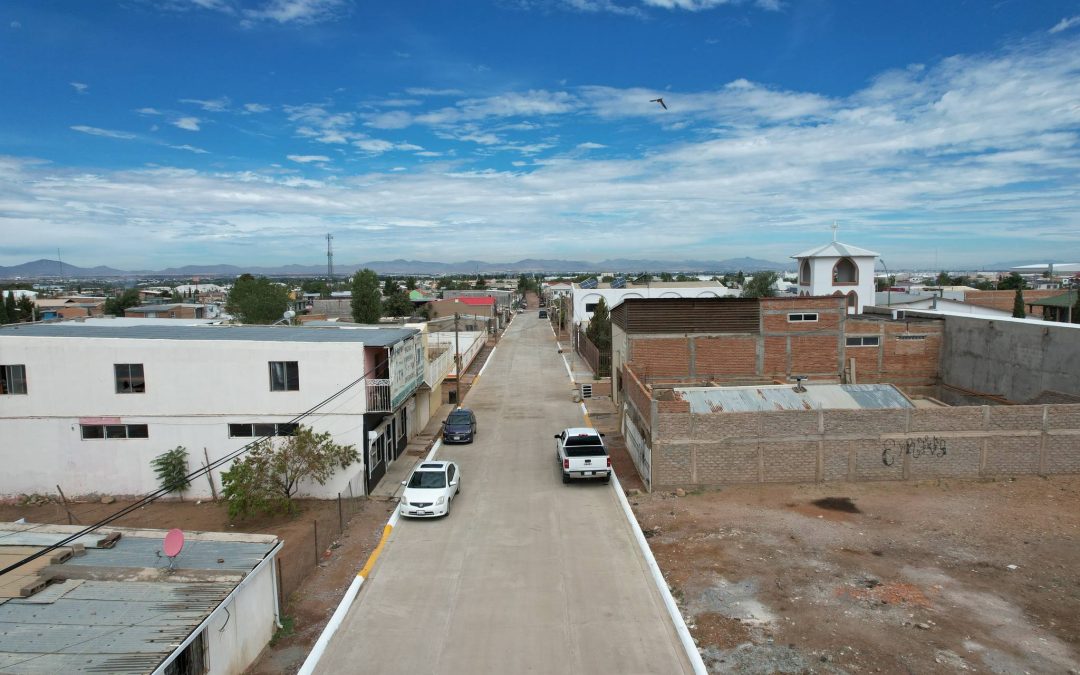 Inauguran pavimentación con inversión de 2 mdp, en la Emiliano Zapata, en Cuauhtémoc
